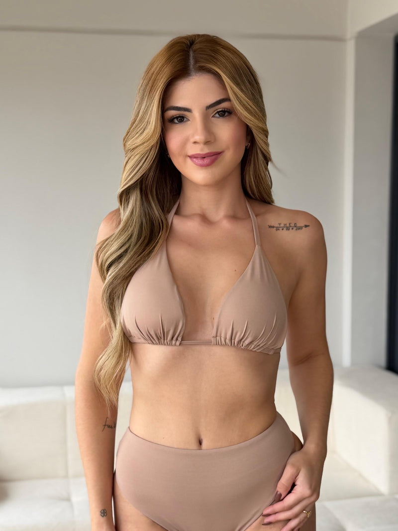Biquini Hot Pant Bege - Bahia