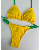 Biquini Verano - Amarelo com Verde