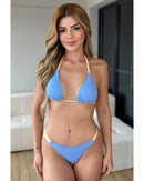 Biquini Verano - Azul com Amarelo