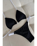 Biquini Verano - Preto com Branco