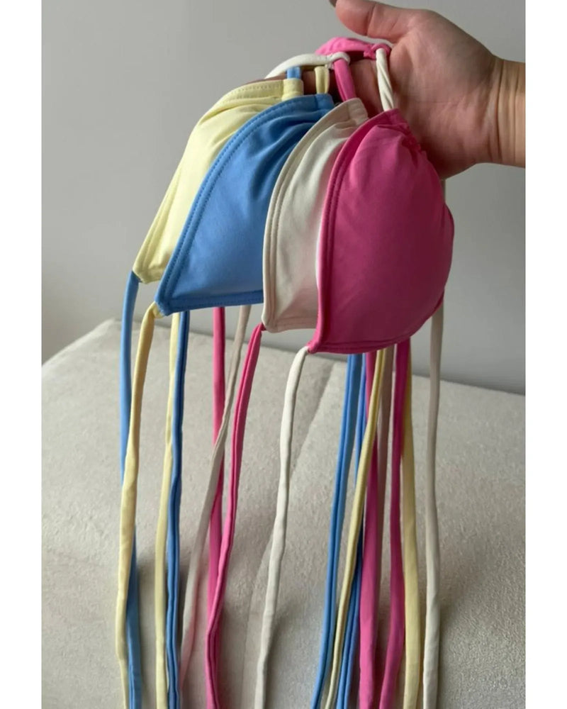 Biquini Verano - Rosa com Branco