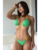 Biquini Verano - Verde com Amarelo